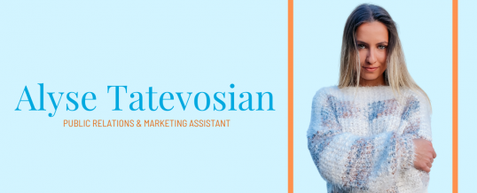 Alyse Tatevosian Joins Davina Douthard Inc. as the Public Relations & Marketing Assistant For Corporate Brands